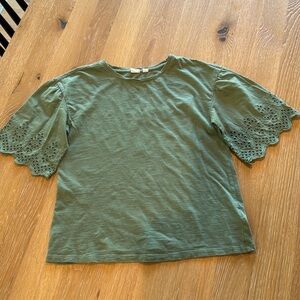 Gap girls green boxy tee